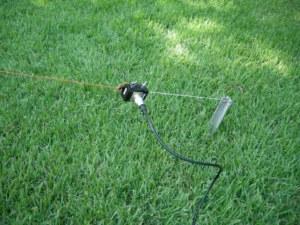 Installed BEVERAGE ANTENNA KIT 75 Ohm matching transformer