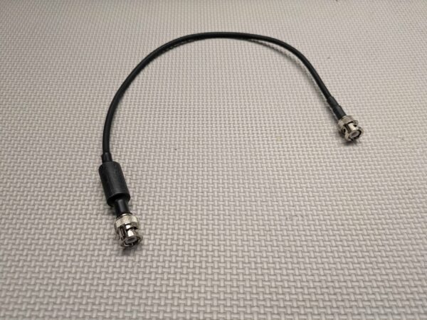 COAX CABLE BNC MALE to BNC MALE, 50 Ohm, 45cm length