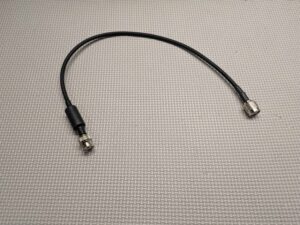 COAX CABLE TNC MALE to BNC MALE, 50 Ohm, 45cm length