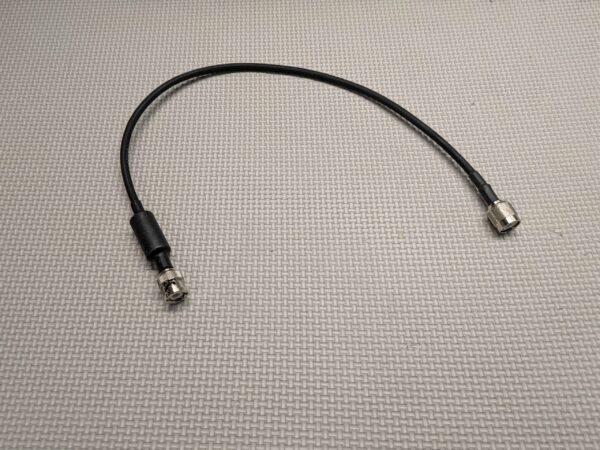 COAX CABLE TNC MALE to BNC MALE, 50 Ohm, 45cm length